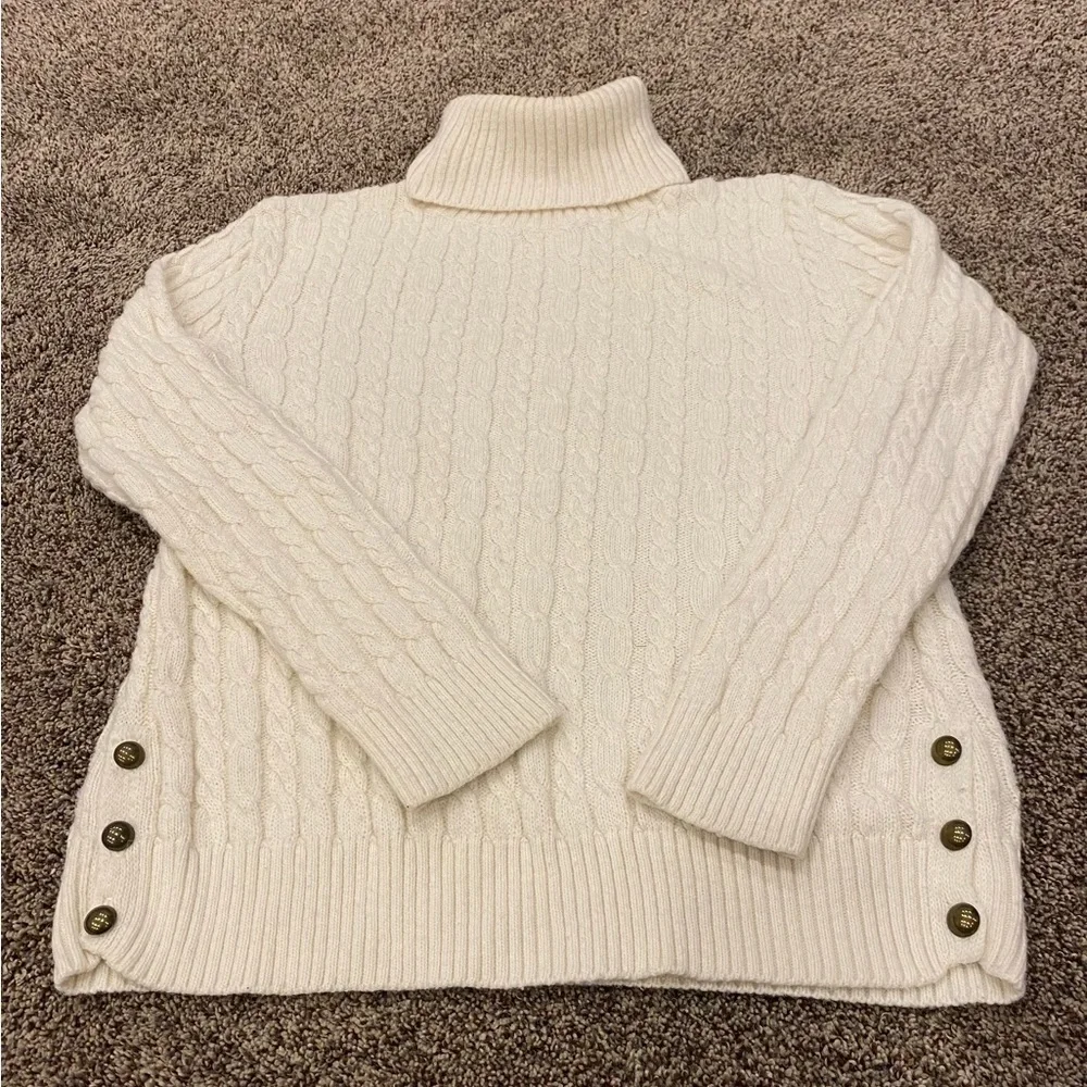 Zara Knits | Turtleneck | Cable Knit | Sweater | Size L - Picture 5 of 5
